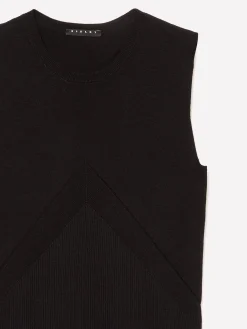 Top in maglia a costine