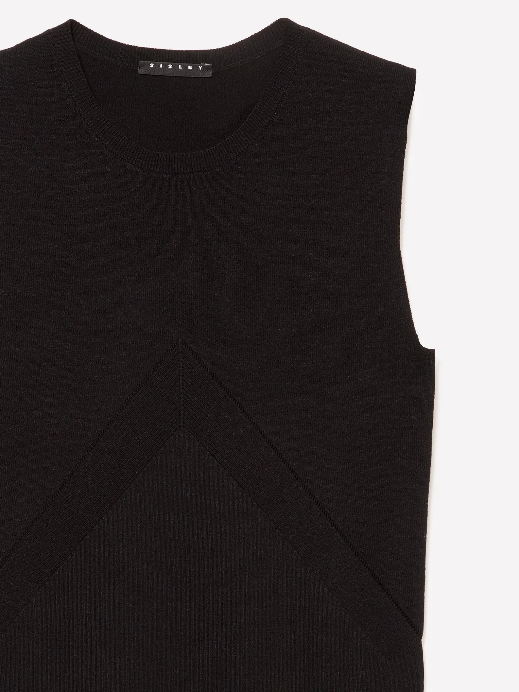 Top in maglia a costine