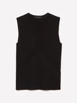 Top in maglia a costine