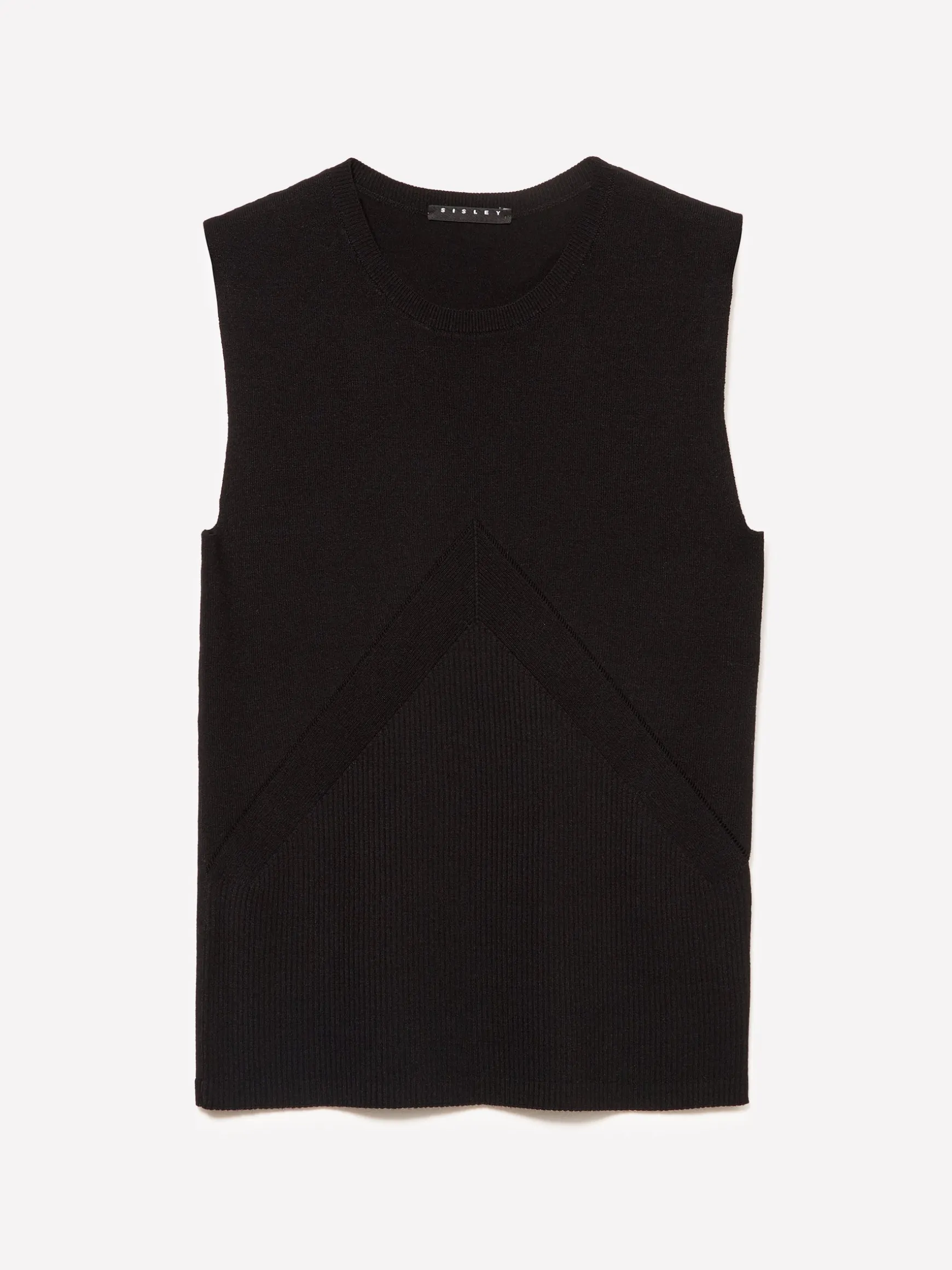Top in maglia a costine