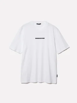 T-shirt bianca con stampa lettera