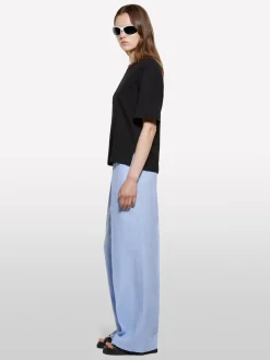 T-shirt cropped nera